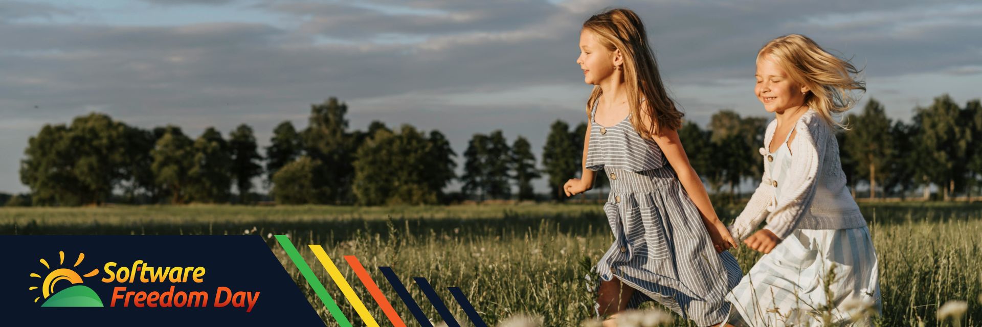 Children running freely